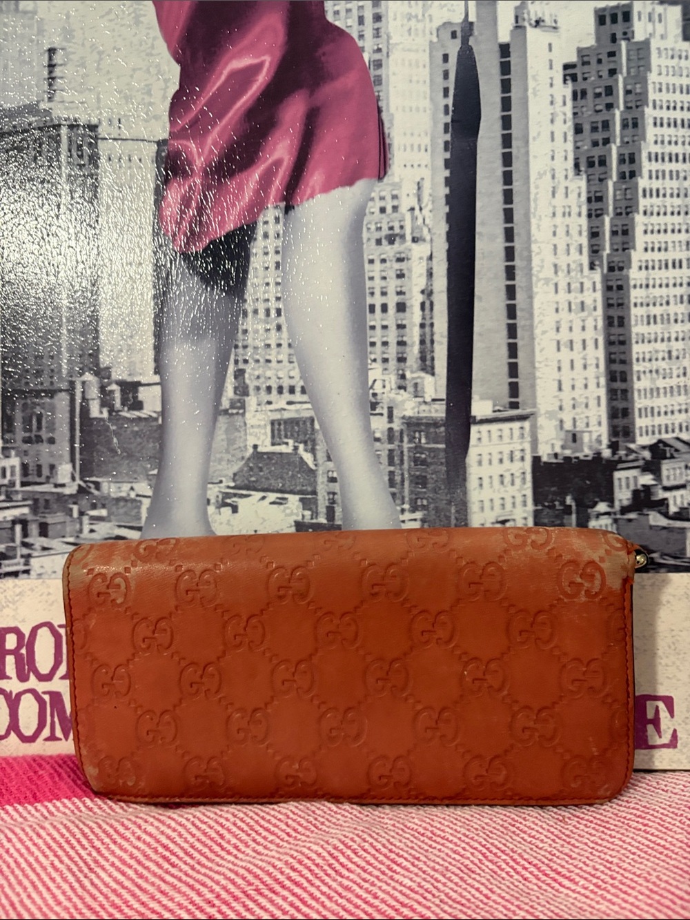 Gucci Guccissima  like a peach color Signature Continental Wallet Rehab wallet - Picture 2 of 11